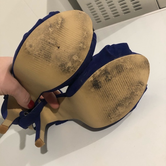 *Final Price* Royal blue knitted detail heel - Picture 6 of 6